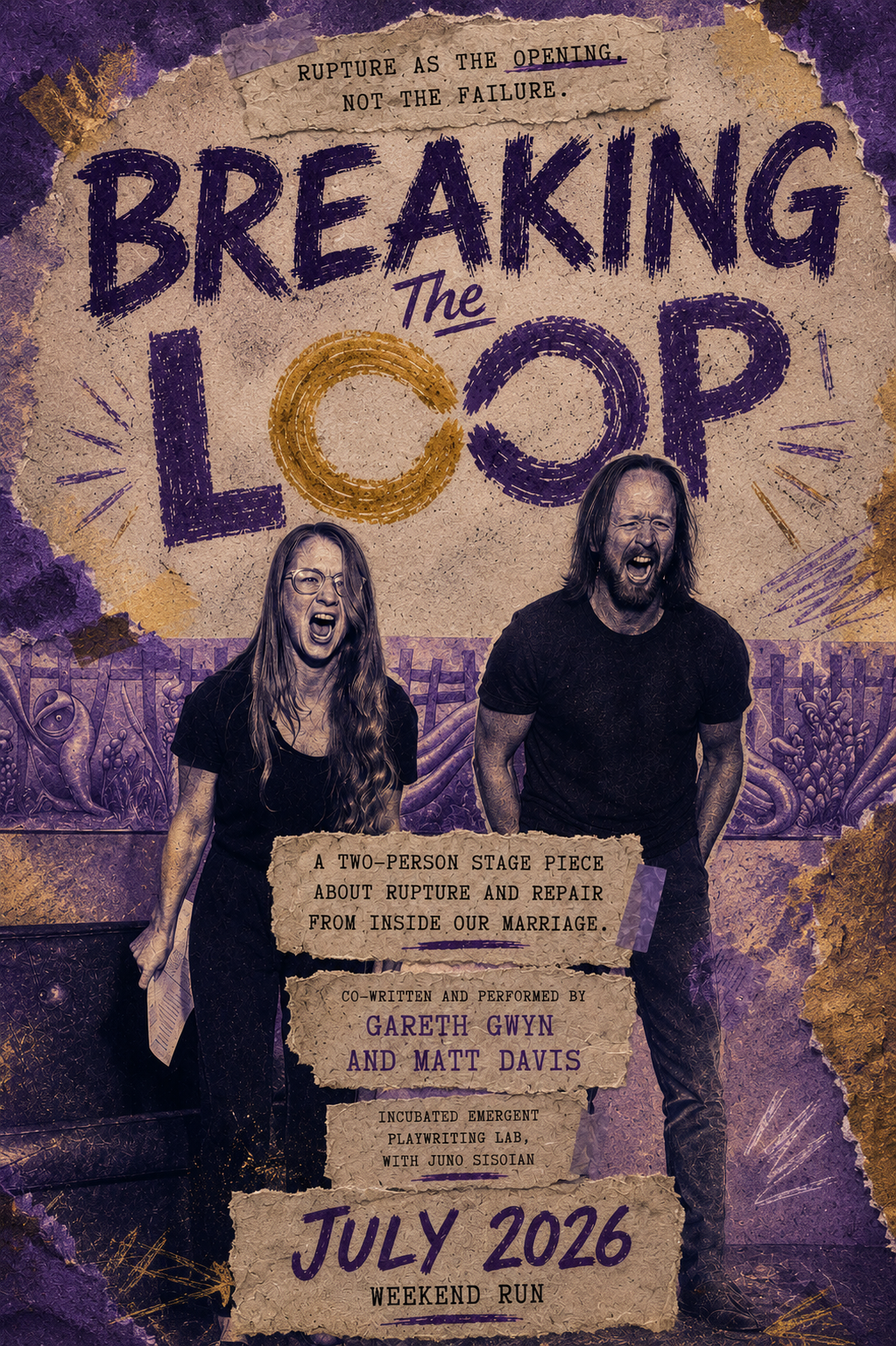 Breaking the Loop — July 2026 weekend run poster